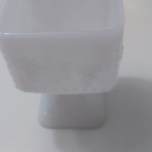 Milk Glass Planter 